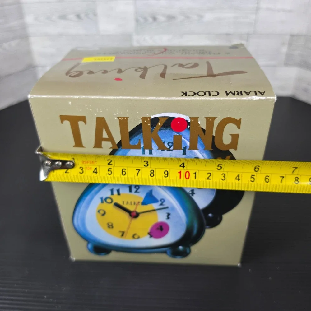 Talking Alarm Clock Analog Voice Time Announcement Hourly Report NIB